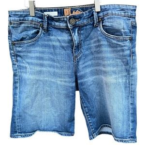 Kut Catherine Boyfriend Shorts 🩳 Med Wash Size 10